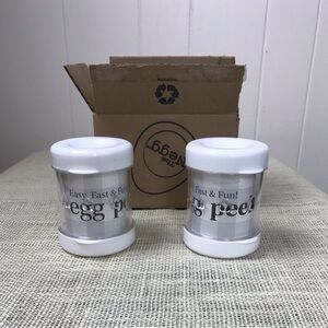 Negg Egg Peeler Set in White